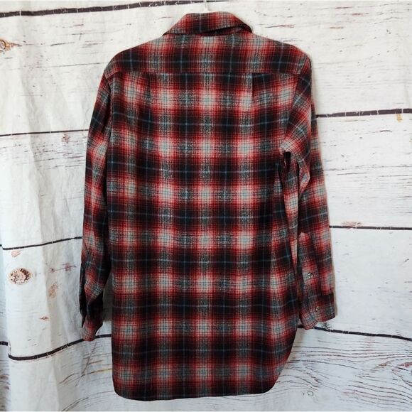 Pendleton Vintage Wool Button Front Shirt Size 15.5 - Picture 2 of 5